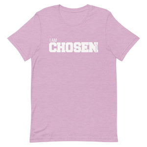 I AM Chosen (Light Purple/ White Short-Sleeve T-Shirt)