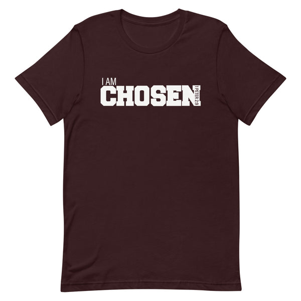 I AM Chosen (Oxford Black/ White Short-Sleeve T-Shirt)