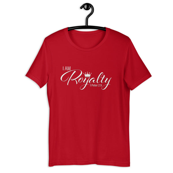 I AM Royalty (Red/ White Short-Sleeve T-Shirt)