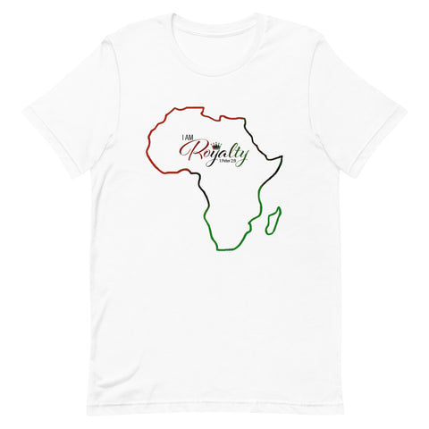 I AM Royalty (African Colored w/ Continent Short-Sleeve T-Shirt)