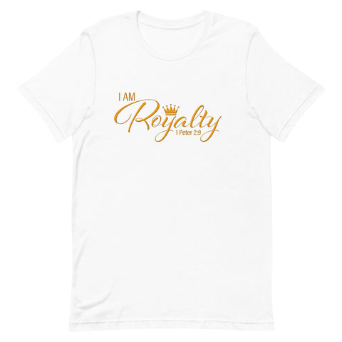I AM Royalty (White/ Orange Short-Sleeve T-Shirt)