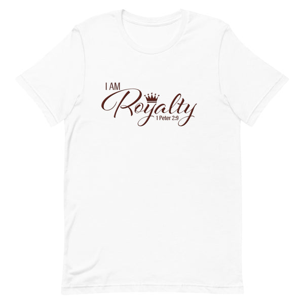 I AM Royalty (White/ Maroon Short-Sleeve T-Shirt)