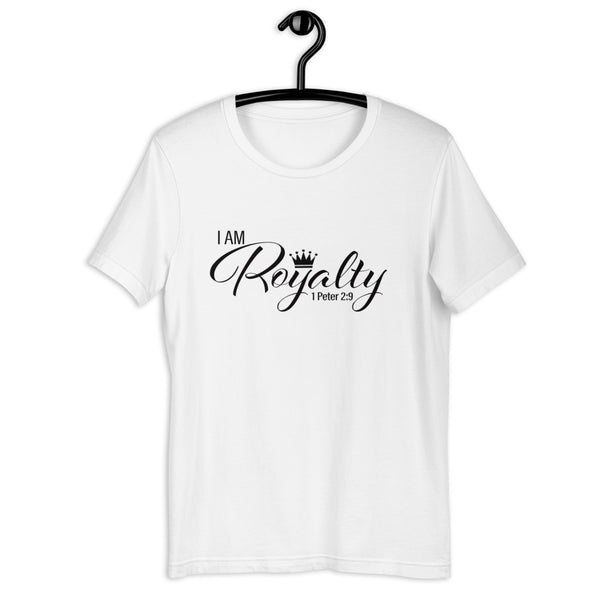 I AM Royalty (White/ Black Short-Sleeve T-Shirt)