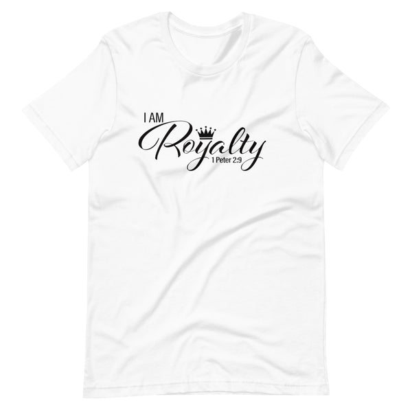 I AM Royalty (White/ Black Short-Sleeve T-Shirt)
