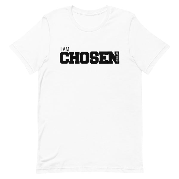 I AM Chosen (White/ Black Short-Sleeve T-Shirt)